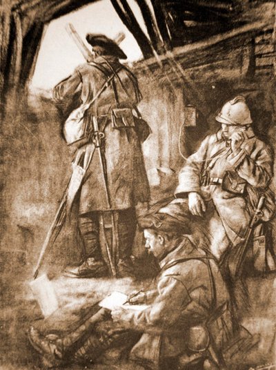 Puesto de observación francés de la Primera Guerra Mundial en el Frente Occidental de French School