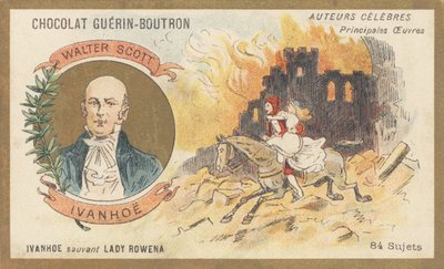 Walter Scott (1771-1832), poeta, escritor e historiador escocés, autor de “Ivanhoe”, novela (1819) de French School