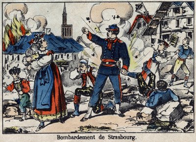 Guerra de 1870 entre Francia y Prusia: Asedio y bombardeo de Estrasburgo de French School