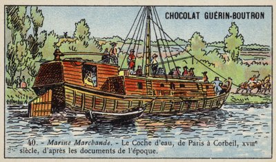 Coche de agua de París a Corbeil de French School