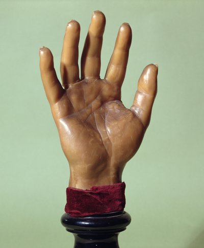 Molde de cera de la mano de Jean-Baptiste Troppmann (1848-1970) 1869 (cera) de French School