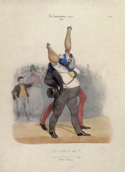 ¡Qué Cabezas Divertidas!, caricatura de Louis-Philippe d