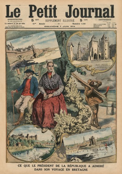 Lo que el Presidente de la República ha admirado durante su viaje por Bretaña, ilustración de portada de 