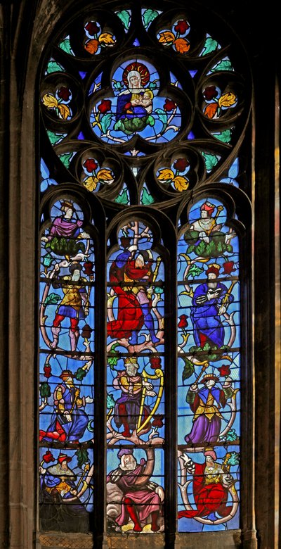 Ventana Ew el Árbol de Jesé de French School