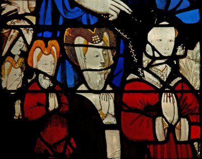 Ventana N5 que representa a un donante - Isabeau Le Tailleur y familia de French School