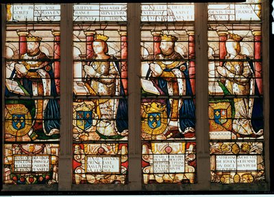 Ventana que representa a Francois de Bourbon (1539-92) Príncipe Delfín, Rene d