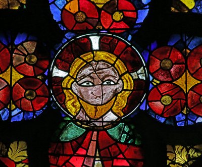 Vidriera que representa la Cabeza de Cristo, c.1290 de French School