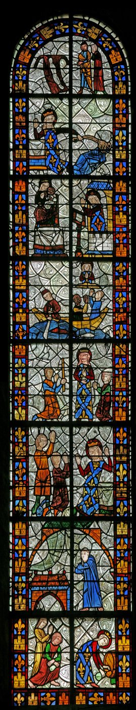 Escenas de la vida de Santa Radegunda de French School