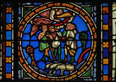 Ventana s2-C la Anunciación a los Pastores de French School