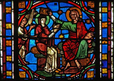Ventana s2-C la Coronación de la Virgen (moderna) de French School