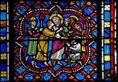 Ventana s2-L la Traición de Judas de French School