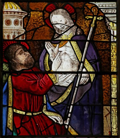 Ventana s3 que representa a Santo Tomás - Dudando de French School