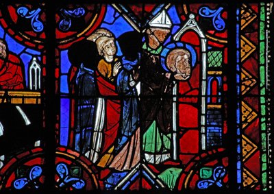 Historia de San Julián de Brioude - la muerte de San Ferreol, amigo de Julián, que murió durante las persecuciones de Diocleciano; sus reliquias son transferidas de French School