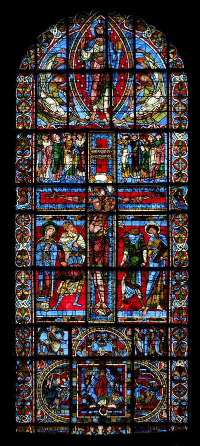 Ventana de la Crucifixión de French School