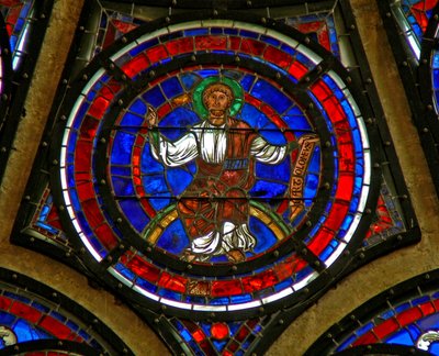 Ventana que representa a San Bartolomé de French School