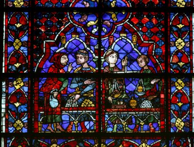 Ventana w105 que representa donantes - cambistas de French School