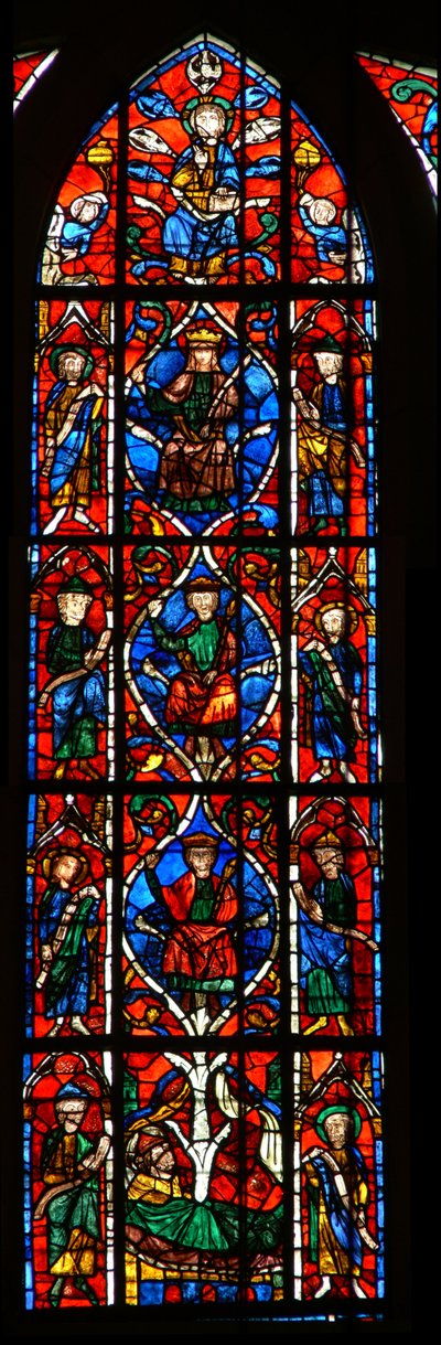 Ventana w110 que representa el Árbol de Jesé de French School