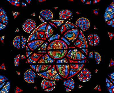 Ventana w115 que representa a Dios el Creador de French School