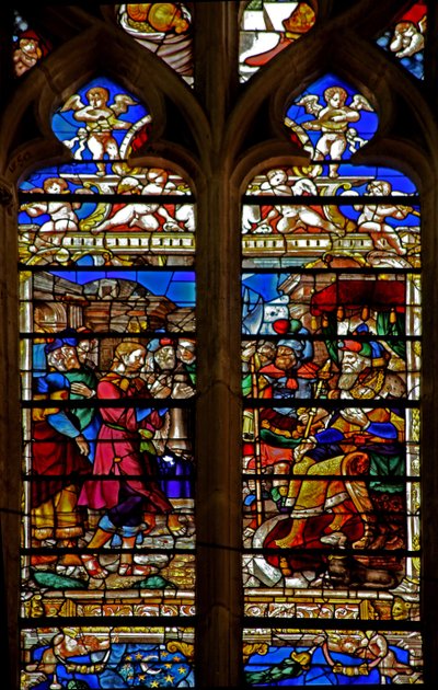 Ventana w119 con José ante el Faraón de French School
