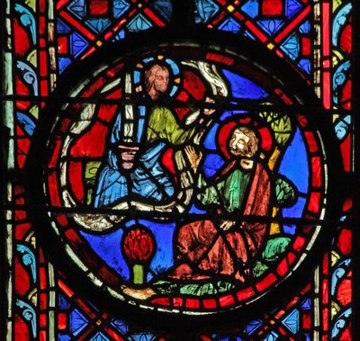 Dios diciendo a Israel que lo destruirá con la espada (Jer XIV 11) de French School