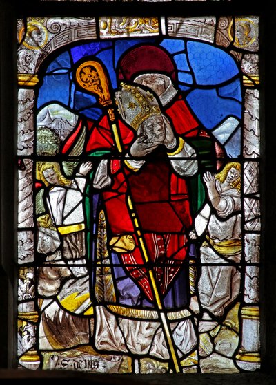 Ventana w11 que representa a San Denis de French School