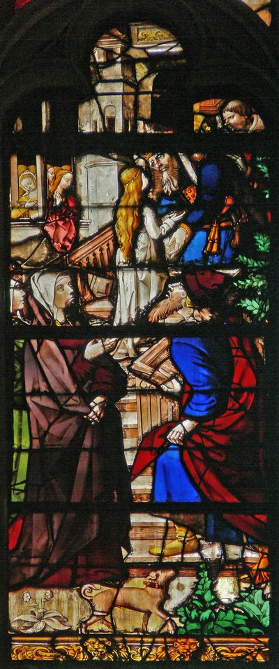 Una escena de la vida de la Virgen María: la Presentación en el Templo de French School