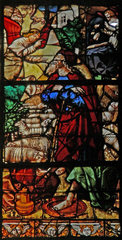 La Anunciación a Joaquín y Santa Ana de French School