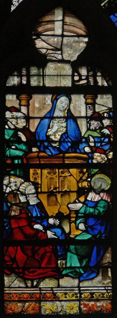 Una escena de la vida de Santa María Magdalena - la santa predicando de French School