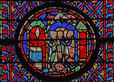 Judith consagra a Dios un anatema para Holofernes (Judith XVI 23) de French School