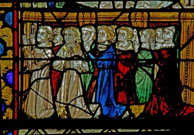 Ventana w12 que representa un gran grupo de donantes de French School