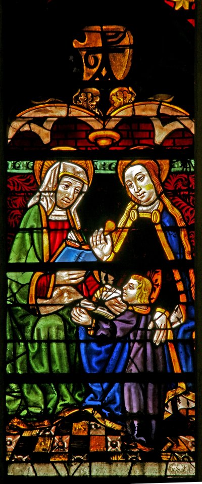 Ventana w132 que representa a María Salomé de French School