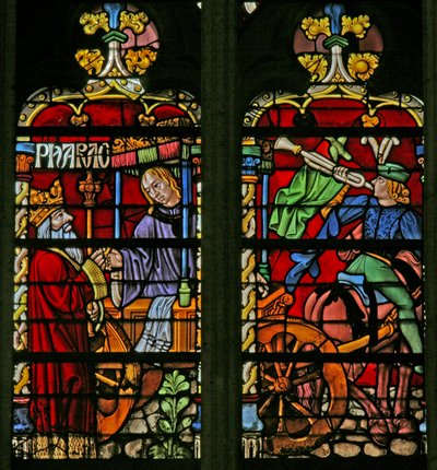 Ventana w134 que representa a José nombrado gobernador de French School