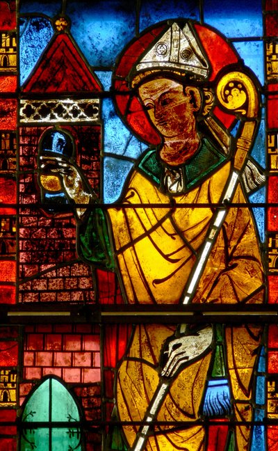 Ventana w13 que representa a San Nicolás de French School