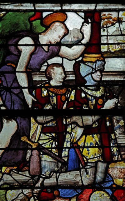 El Arcángel Gabriel y los donantes de Montmorency de French School