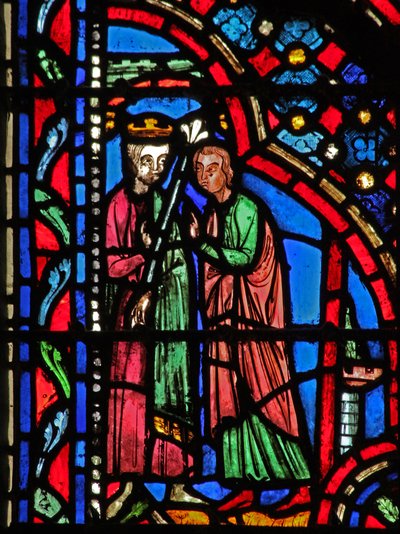 Ventana w14 Saúl hecho rey I Sam X 24 de French School