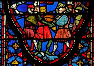 Ventana w15 Reliquias Sagradas: Heraclio lucha contra el hijo de Creso de French School