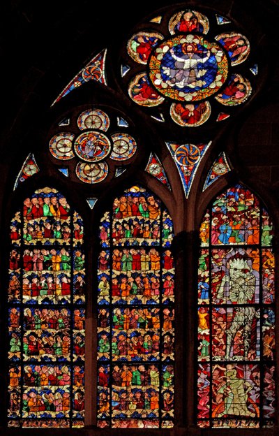 Ventana w16 que representa el Juicio Final de French School