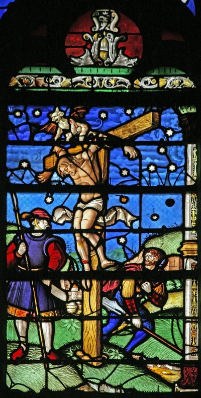 Ventana que representa al ladrón impenitente de French School