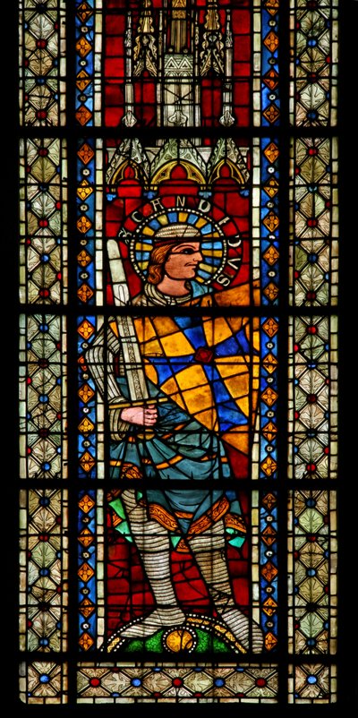 Ventana w203 que representa a San Cándido de French School