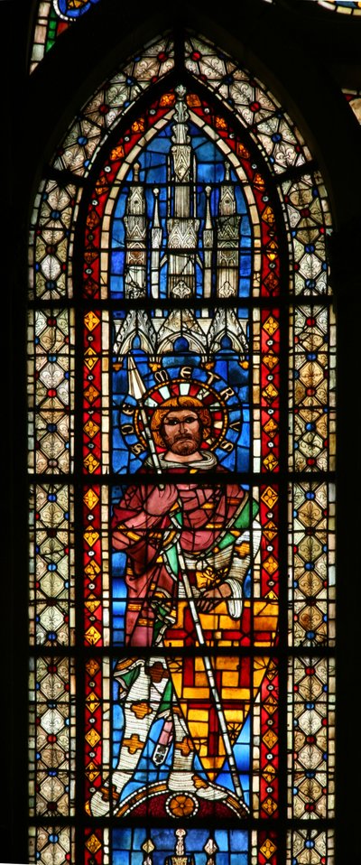 Ventana w203 que representa a San Demetrio de French School