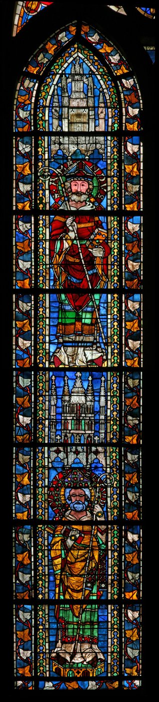 Ventana w205 que representa a San Amando y San Justo de French School