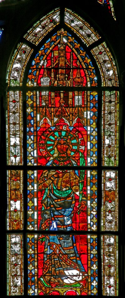 Ventana w206 que representa a Santa Petronila de French School