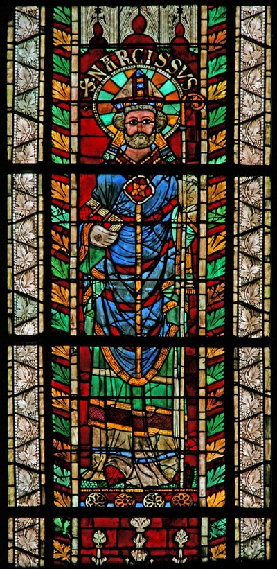Ventana w207 que representa a San Narciso de French School