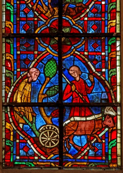 Ventana w207 que representa a trabajadores de French School