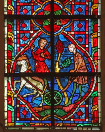 Ventana w207 que representa a trabajadores de French School