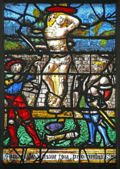 Ventana w20 que representa a San Sebastián de French School