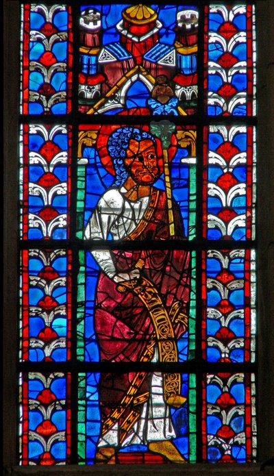Ventana w211 que representa a Isaías de French School