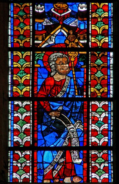 Ventana w211 que representa a San Judas de French School