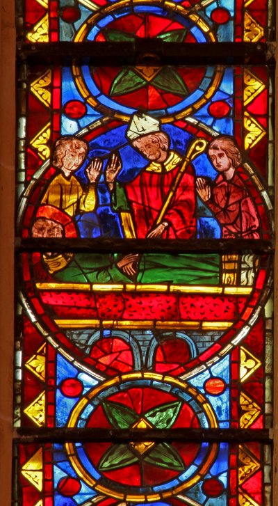 San Esteban es enterrado por Gamaliel y Nicodemo de French School