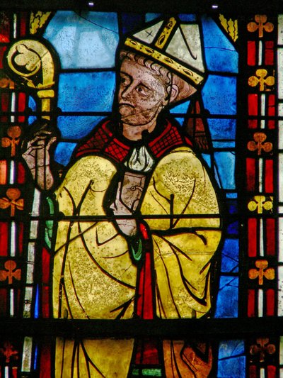 Ventana w21 que representa a un donante - Jean de Bernieres de French School